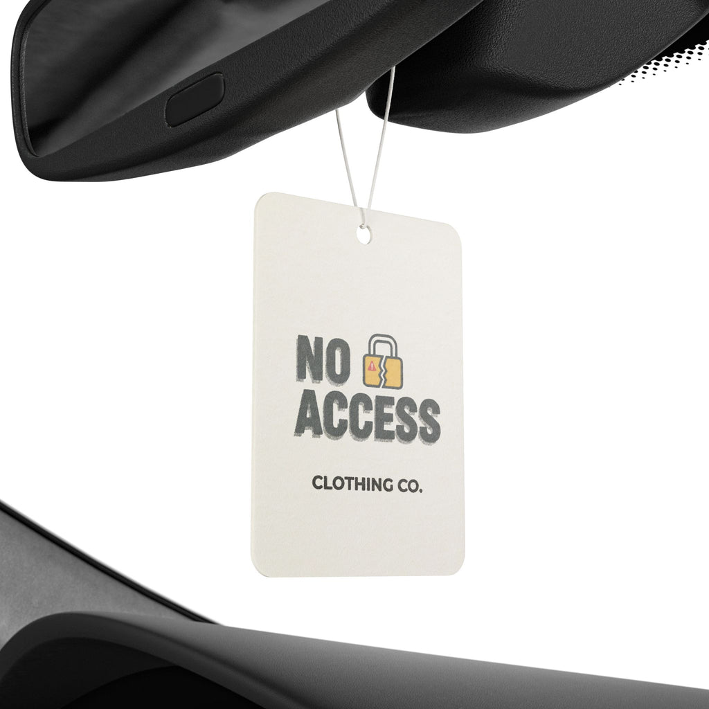 No Access padlock logo Car Air Freshener | logo scent tag