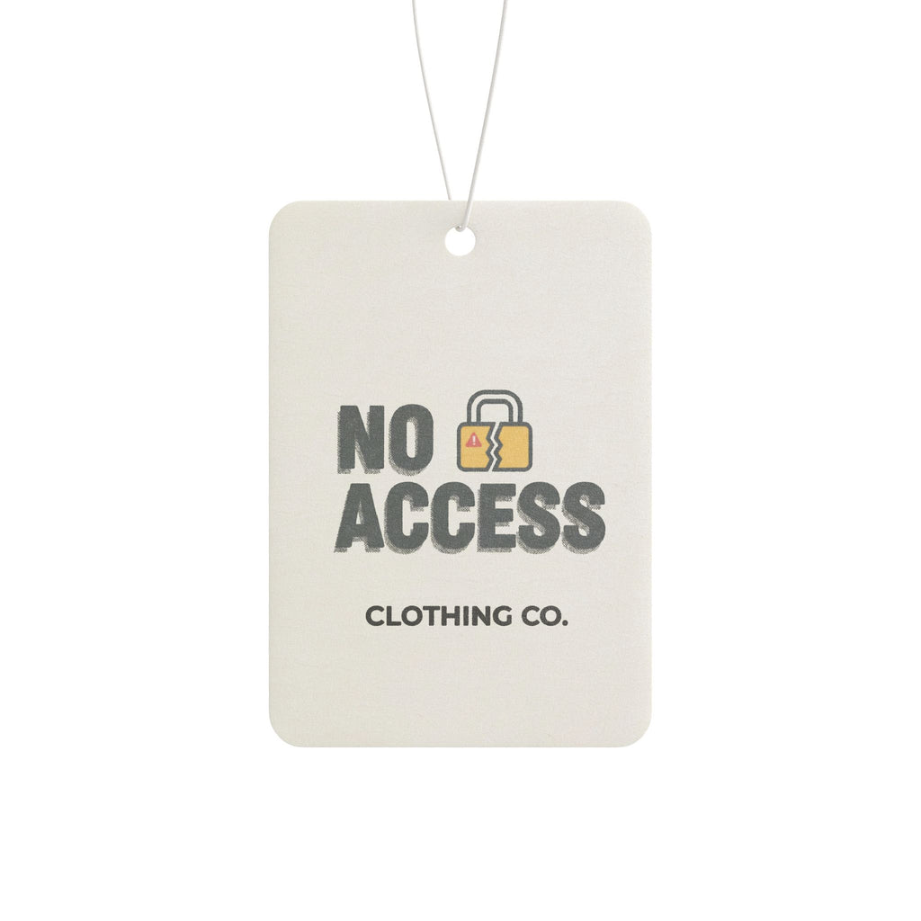 No Access padlock logo Car Air Freshener | logo scent tag