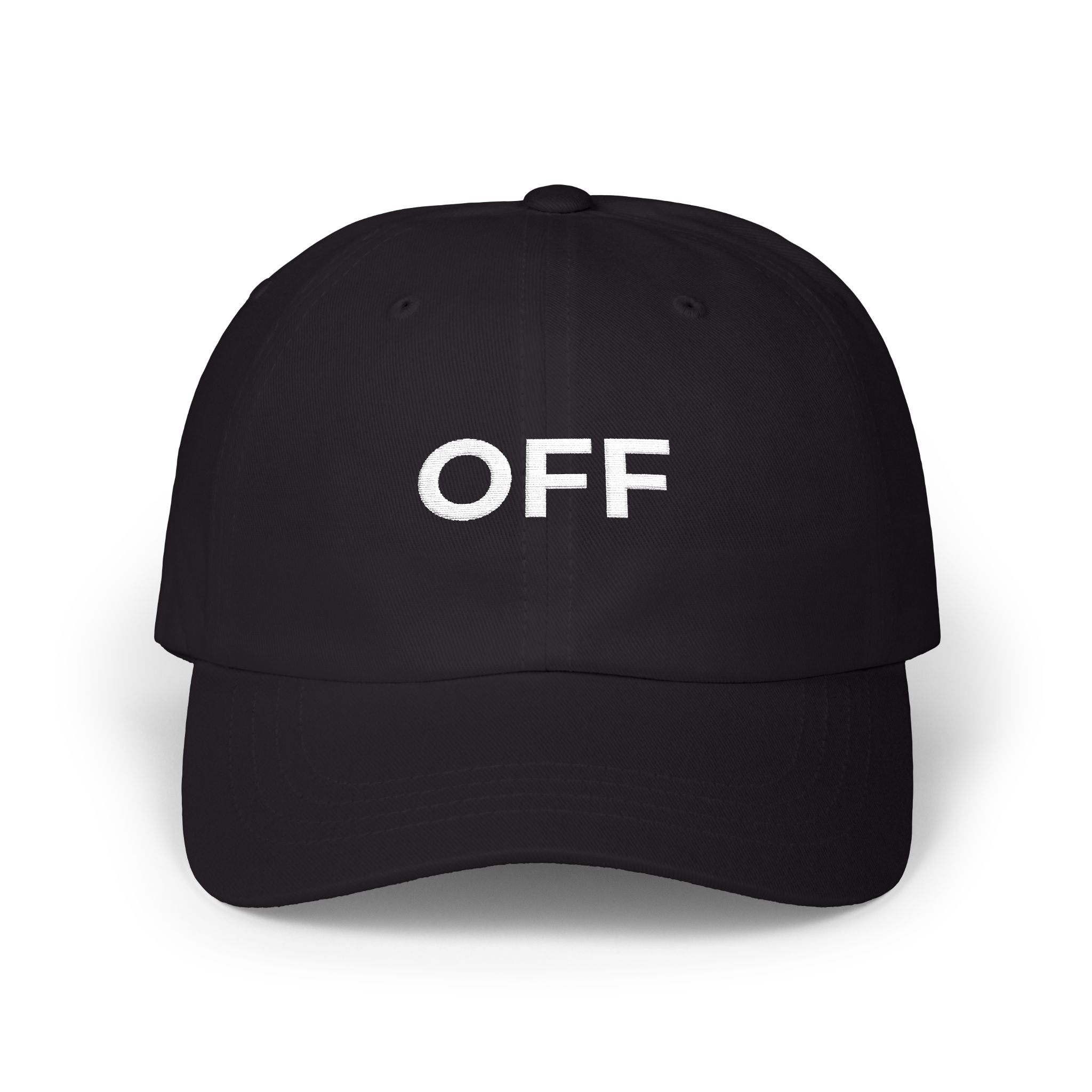 OFFLINE Bold Classic Dad Cap — Minimal Retro Embroidered Baseball Hat