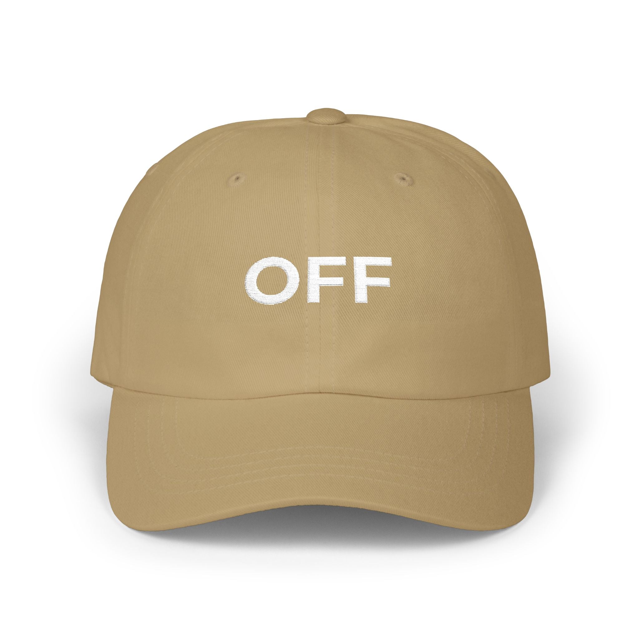 OFFLINE Bold Classic Dad Cap — Minimal Retro Embroidered Baseball Hat