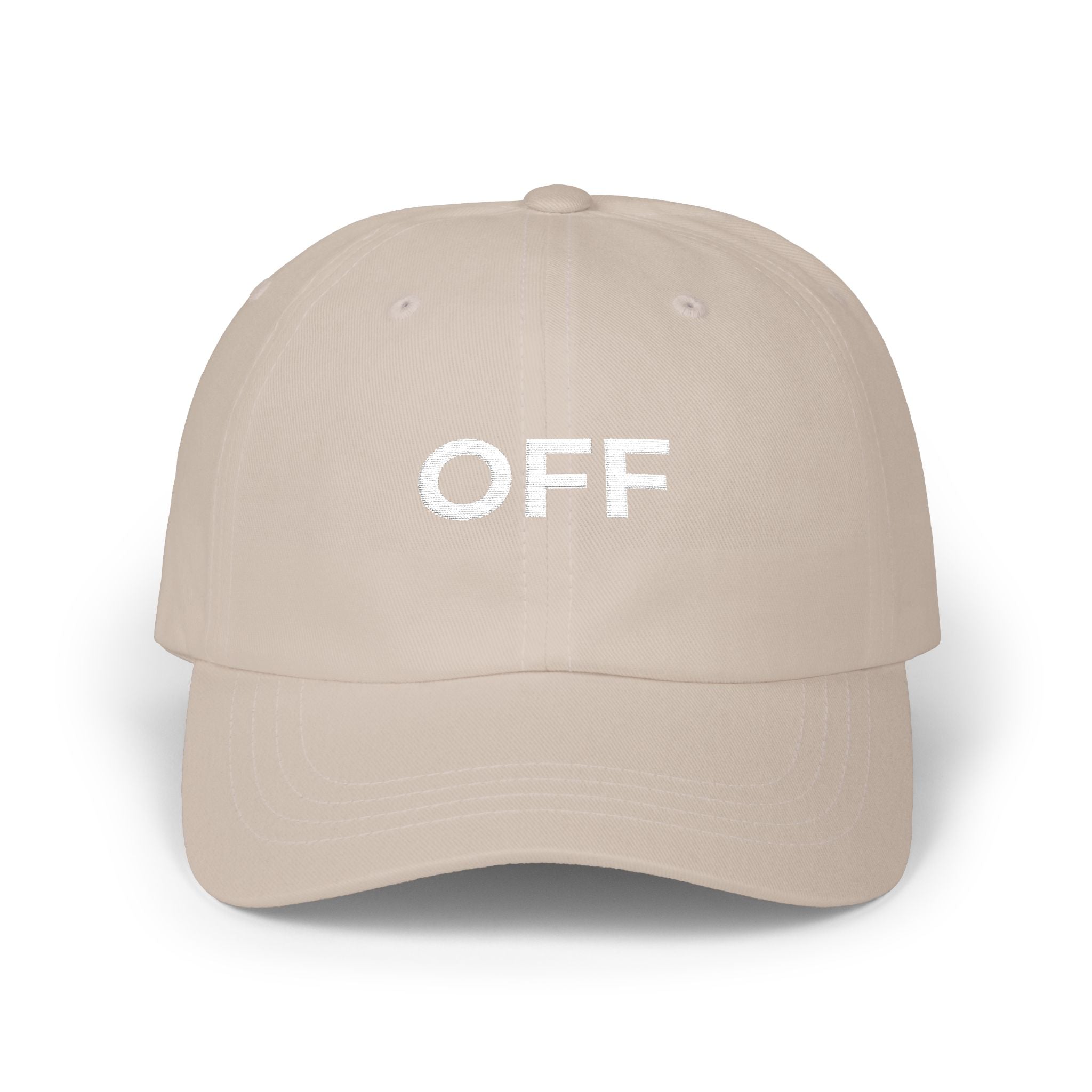 OFFLINE Bold Classic Dad Cap — Minimal Retro Embroidered Baseball Hat