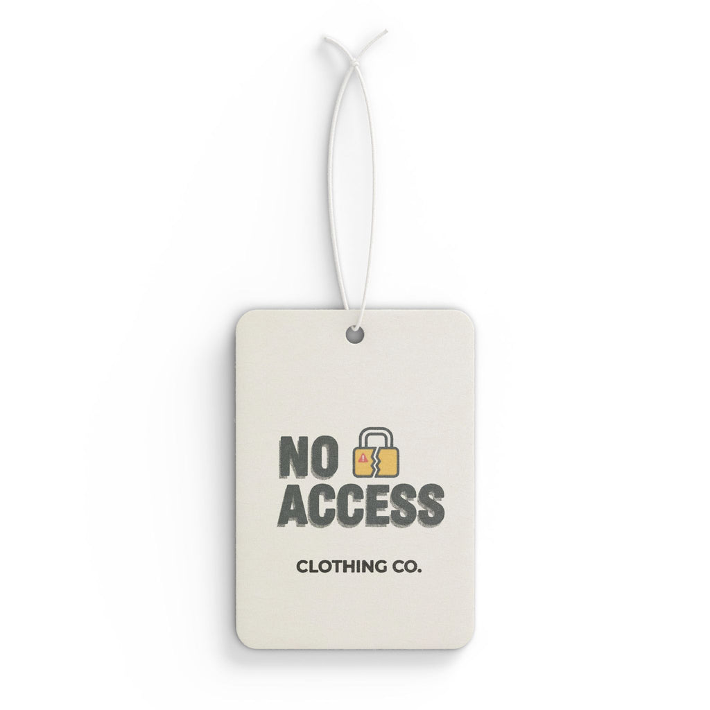 No Access padlock logo Car Air Freshener | logo scent tag